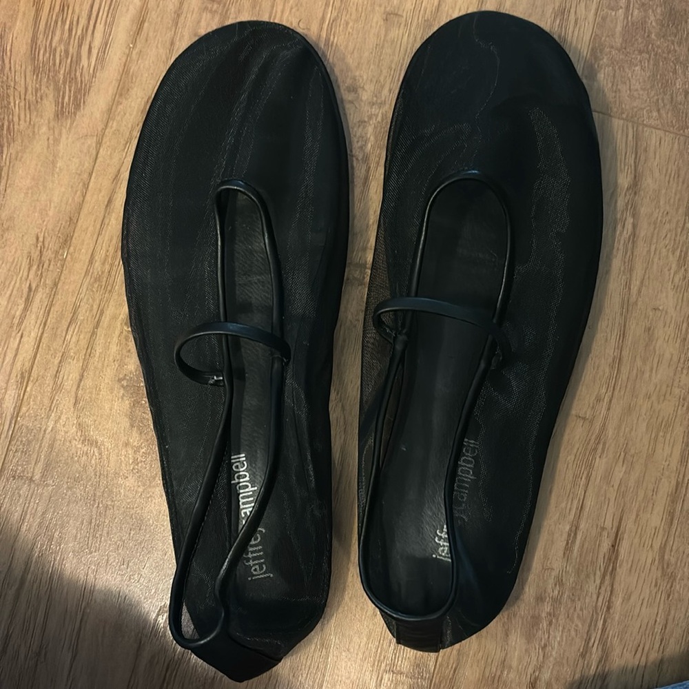 Jeffrey Campbell mesh ballet flats
